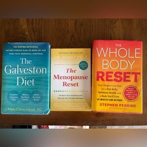 The Galveston Diet, Menopause & Whole Body Reset Lot 3 Books NEW Midlife Health